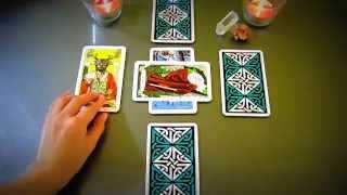 Lesson on Tarot Card Reading with a New Tarot Spread for Career Love Relationships [upl. by Eiramllij]