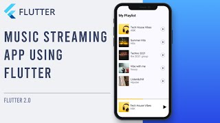 Make a Music streaming app using Flutter [upl. by Ddart]