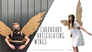 How to make Cardboard Articulating Wings [upl. by Damek]