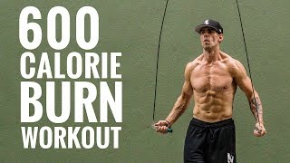 600 Calorie Burn Jump Rope Workout [upl. by Cyler712]