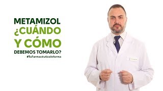 Metamizol cuándo y cómo debemos tomarlo Tu Farmacéutico Informa [upl. by Saw250]