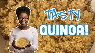 TASTY amp EASY QUINOA  HOW TO COOK QUINOA WITH CHICKEN BROTH [upl. by Aroled677]