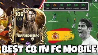 🔥FERNANDO HIERRO  THE SPANISH WALL 😈🤩 103 FERNANDO HIERRO REVIEW  FC MOBILE 25  FC MOBILEXPLAIN [upl. by Mirth587]