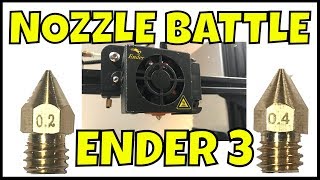 Creality Ender 3  3D Print Fine Detail Using Smaller Nozzle [upl. by Wehttam]