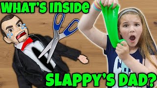 Whats Inside The REAL Slappy Cutting Open Creepy Dummy [upl. by Enelaj]