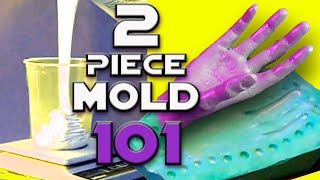 EASY How to Make a Two Part Mold amp Resin Casting [upl. by Maloy]