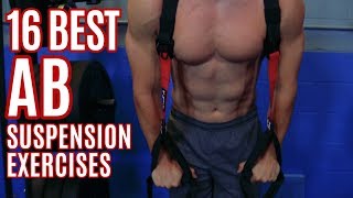 Suspension Training Abs  16 BEST Ab Exercises with Straps [upl. by Ahseenyt]