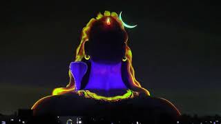 AdiYogi Shiva statue laser show at ISHA Foundation Coimbatore [upl. by Lalitta852]