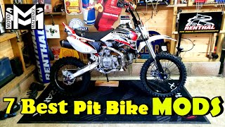 7 Best UpgradesMods For PIT BIKES [upl. by Kirstyn]