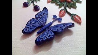 How to make Quilling Butterfly  Quilling Butterfly Tutorial [upl. by Annairt]