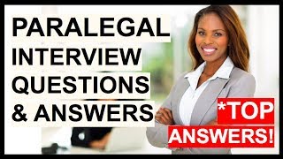 PARALEGAL Interview Questions And Answers How To Become A Paralegal or Legal Assistant [upl. by Bradley]