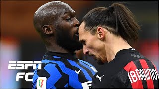 Zlatan Ibrahimovic vs Inter Milan  Lukaku fight goal and a RED CARD in Milan derby  ESPN FC [upl. by Odie341]