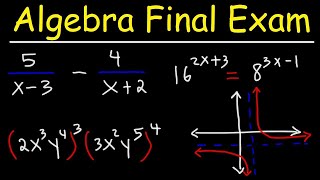 Algebra Final Exam Review [upl. by Nnaeed]