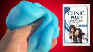 How to make Slime with Clinic Plus Shampoo and Salt no borax no glue WORK or NOT with 100PROOF [upl. by Mailand703]