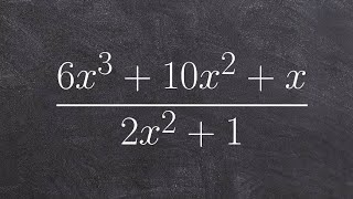 Dividing polynomials using long division [upl. by Ettenoj]