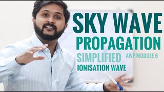 Sky Wave Propagation  Ionospheric layer formation Wave propagation  Simplified  AWP Module  6 [upl. by Ayalahs]