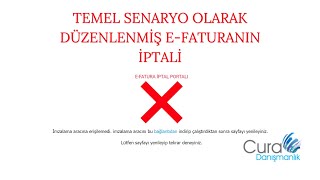 Temel Fatura İptal İşlemi EFatura İptal Portalı Detaylı Anlatım [upl. by Armil]