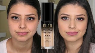 Milani Conceal  Perfect 2In1 Foundation  Concealer  Product Review [upl. by Anirec]