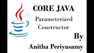 Parameterized Constructor  Java Programming [upl. by Dogs199]