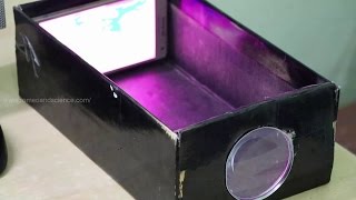 Making HD Film Projector using Smartphone amp Shoe Box at Home [upl. by Edelsten]