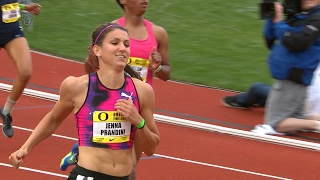 Highlight Oregon alumna Jenna Prandini cruises to Oregon Twilight 100m meet record [upl. by Sybyl]