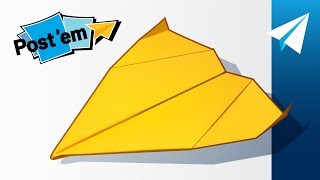 Easy Sticky Note Paper Airplane — How to Fold Maestro  Mini Paper Airplane [upl. by Blondie938]