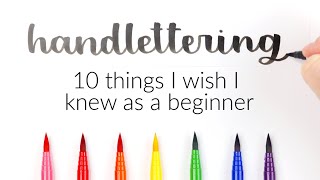 Beginner Hand Lettering Tutorial  10 Things I Wish I Knew As A Beginner  Learn How To Hand Letter [upl. by Karrie114]