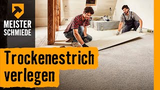 Trockenestrich verlegen  HORNBACH Meisterschmiede [upl. by Akkin]