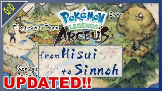 UPDATED Sinnoh Locations in Hisui [upl. by Esiuqram]