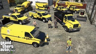 GTA 5 Real Life Mod 226 Ace Construction Company Upgraded With A Fleet of New Vehicles amp Equipment [upl. by Atinele]