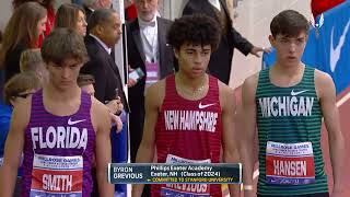 116th Millrose Games  Boys Mile [upl. by Aiuqram]