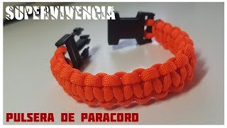 Cómo Hacer una Pulsera PARACORD de un solo color 🔴►PARACORD 550 🔴 [upl. by Rolph509]