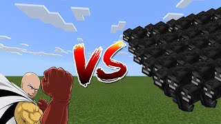 One Punch Man vs 1000 Withers  Minecraft [upl. by Tootsie]