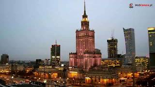 Warszawa  kamera online z widokiem na PKN LIM Warsaw Spire [upl. by Leyameg]