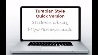 Turabian Style for Research Papers [upl. by Gleason]