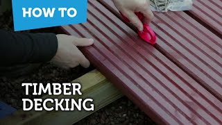 How To Build amp Lay Timber Decking [upl. by Elsie]