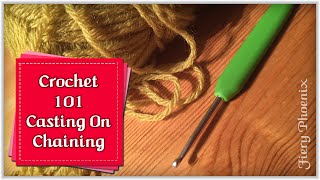 Beginners Crochet  Casting on amp Simple Chain Stitch [upl. by Alvan]