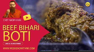 Restaurant Style Beef Bihari Boti  بیف بہاری بوٹی I Eid Special Recipe  By Chef Nadir Khan [upl. by Balbur]