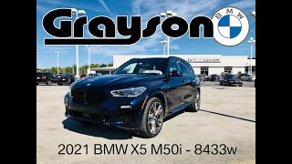 Just in  2021 BMW X5 M50i Blue Tanzanite II Metallic Grayson BMW Knoxville TN  stock no 8433w [upl. by Reich]