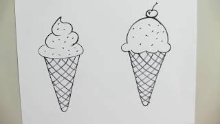 How to draw an Ice Cream Cone [upl. by Dorraj]