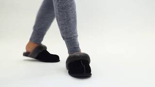 Shuperb™ Ugg SCUFFETTE II Ladies Slippers BlackGrey [upl. by Attenov525]