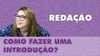 Prof Pamba Como fazer uma introdução  Redação 5 [upl. by Delmar]