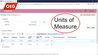 Oracle Fusion Units of Measure  Base UOM UOM Class and Standard Conversion [upl. by Htebi82]