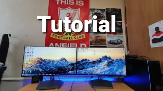 How To Connect Two Monitors To One PC  Tutorial [upl. by Dasha]