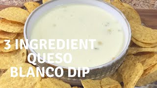 3 Ingredient Queso Blanco Dip Mexican Restaurant Style with Chef Kristi [upl. by Art264]