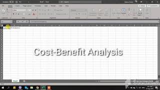 CostBenefit Analysis Excel Tutorial [upl. by Sharron444]