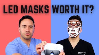 DERMATOLOGIST REVIEWS LED MASKS RED LIGHT and BLUE LIGHT [upl. by Liuqa]