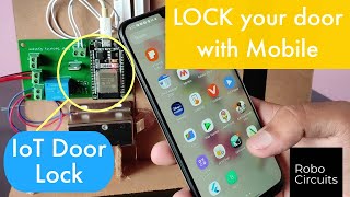 How to make IoT Door Lock  Blynk App Tutorial  Internet of Things  IoT projects using Arduino [upl. by Reichel944]