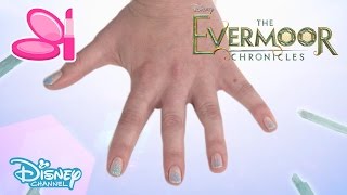 The Evermoor Chronicles  Tutorial Glitter Tip Splinter Nails  Official Disney Channel UK [upl. by Zielsdorf]