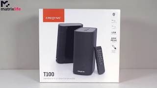 CREATIVE T100 speakers Unboxing amp Specs [upl. by Ardnala988]